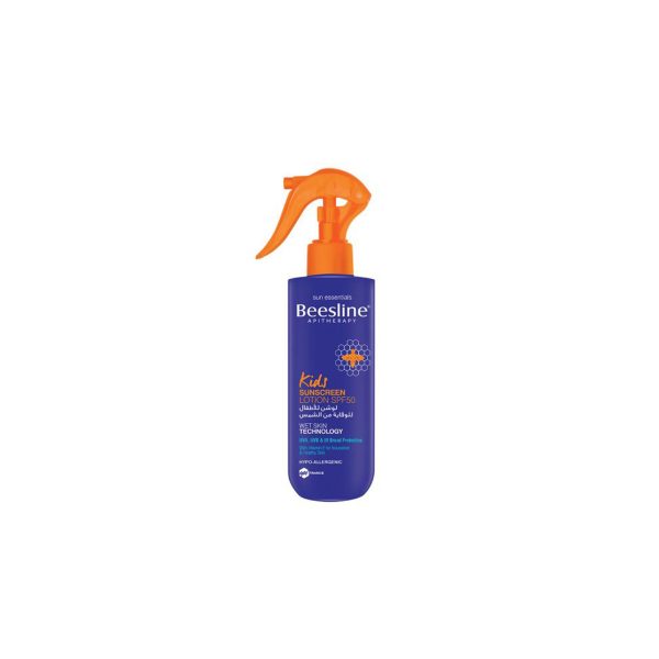 Beesline Blue HDPE bottle Kids Sunscreen LOTION SPF50  200ML Sale