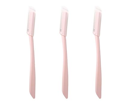 BB Eyebrow Razor 3 Pcs Pink Hot on Sale