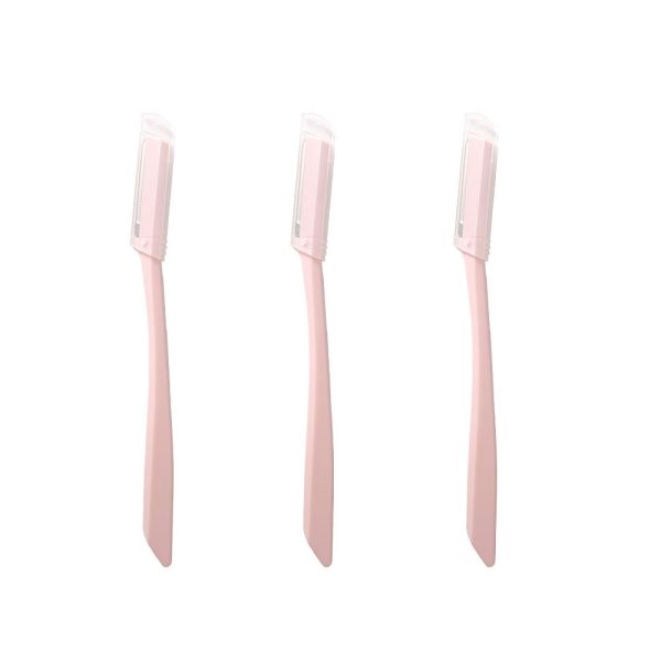 BB Eyebrow Razor 3 Pcs Pink Hot on Sale