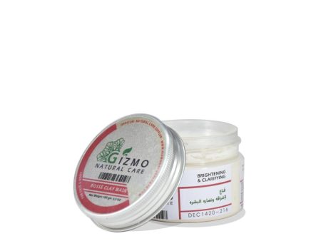 Gizmo White Clay with Rose oil Face and body mask  Brightening and clarifying mask 100 gm Hot on Sale