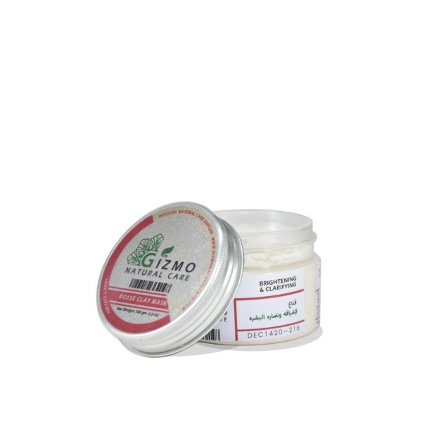 Gizmo White Clay with Rose oil Face and body mask  Brightening and clarifying mask 100 gm Hot on Sale