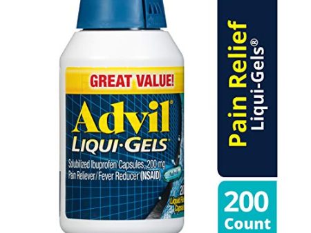 Advil Liqui Gels Pain Reliever Fever Reducer Capsules - 200 Count Online now