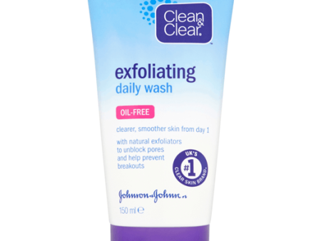 CLEAN & CLEAR Exfoliating Daily Wash 150 ML For Sale