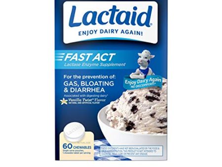 Lactaid Fast Act Lactose Intolerance Relief Chewables- 60 count For Discount