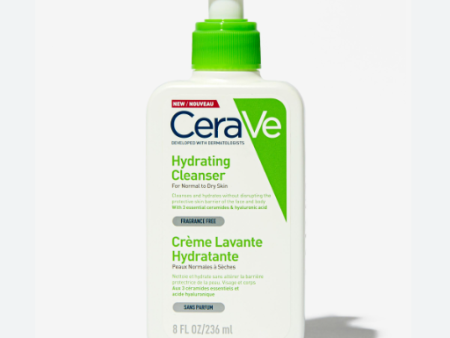 CeraVe Hydrating Cleanser with Hyaluronic Acid - Normal to Dry Skin 236ml Online Sale