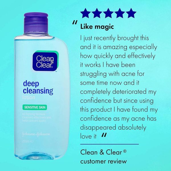 CLEAN & CLEAR deep cleansing lotion 200ML Cheap