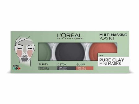 L oreal Multi-Masking Face Mask Play Kit 3 x 10ml on Sale