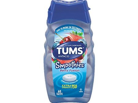 TUMS Smoothies Strength Antacid Chewable Tablets- 60 count Sale