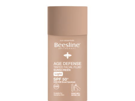 Beesline AGE DEFENSE TINTED FACIAL FLUID SUNSCREEN Light SPF 50+ Fashion