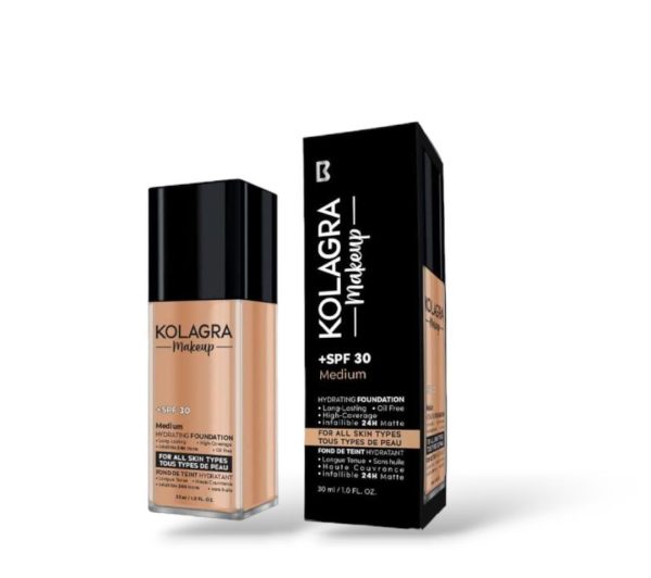 kolagra makeup Foundation SPF30+ Medium For Sale