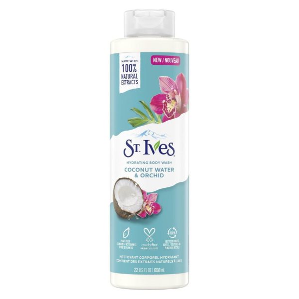 ST.IVES HYDRATING BODY WASH COCONUT WATER AND ORCHID 650 ML Discount