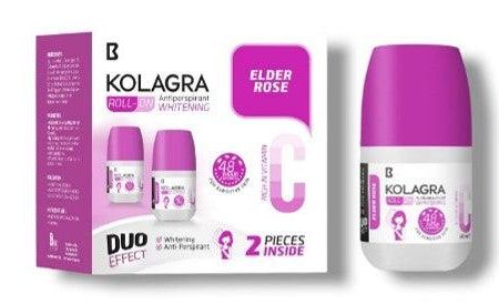 Kolagra whitening Roll on 2*1 promopack 1+1 Elder Rose Cheap