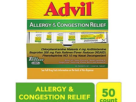 Advil Allergy & Congestion Relief Pain Reliever - 50 Count Online