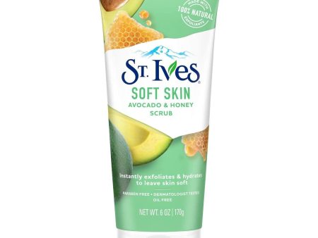 ST.IVES SOFT SKIN AVOCADO & HONEY FACE SCRUB Hot on Sale