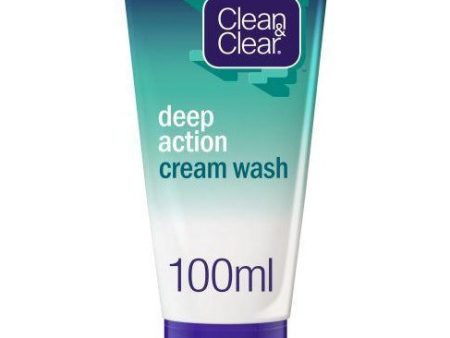 CLEAN & CLEAR Deep Action Cream Wash 100 ML Discount