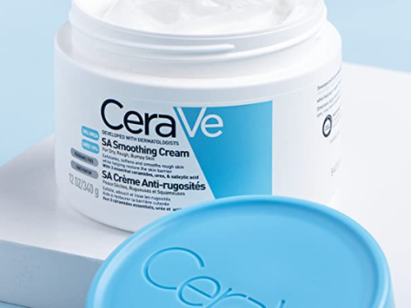 CeraVe SA Smoothing Cream with Salicylic Acid - Dry, Rough & Bumpy Skin 340g Online now