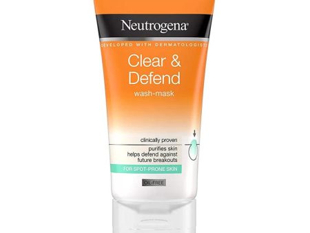 Neutrogena Clear & Defend 2 in 1 Wash Mask 150 Ml Online now