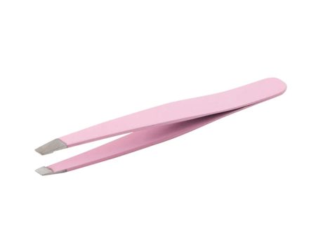 Hermania Eyebrow Slanted Tip Tweezers - Pink Hot on Sale