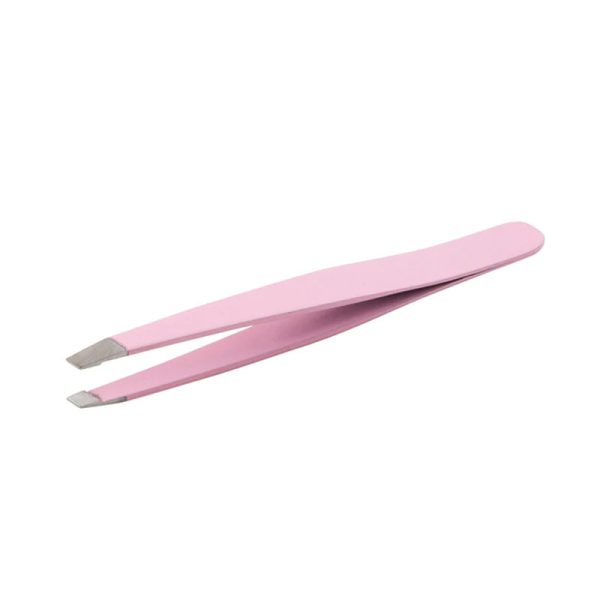 Hermania Eyebrow Slanted Tip Tweezers - Pink Hot on Sale