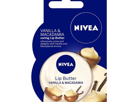 NIVEA Lip Butter Loose Tin Vanilla and Macadamia Kiss Fashion