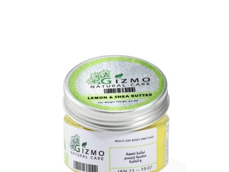 Gizmo Lemon butter &Shea butter with lemon oil  for bright skin  Rich in vitamins ( multi use body and face ) 100 gm Discount