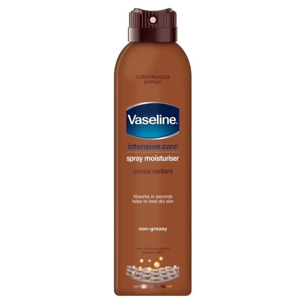 Vaseline Intensive Care Spray Moisturiser Cocoa Radiant - 190ml Supply