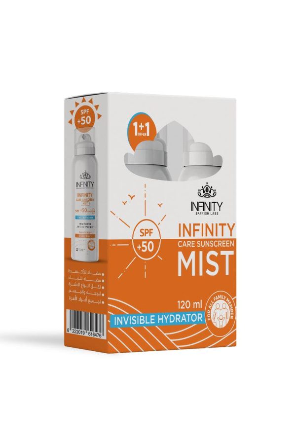 Infinity Care Sunscreen Mist Lotion SPF50+ - Promopack For Cheap