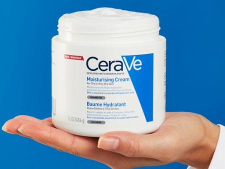 CeraVe Moisturising Cream Pot with Ceramides - Dry to Very Dry Skin 454g Online now