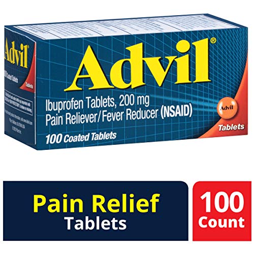 Advil Coated Tablets Pain Reliever And Fever Reducer - 100 Count For Discount