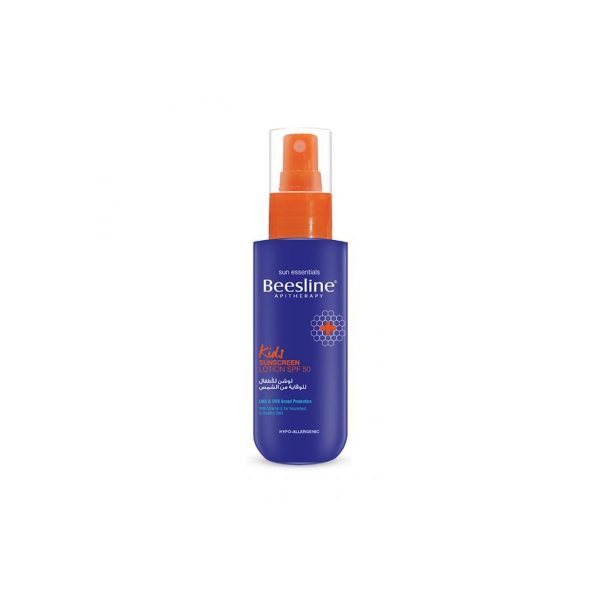 Beesline Blue HDPE bottle Kids Sunscreen LOTION SPF50 100ML on Sale