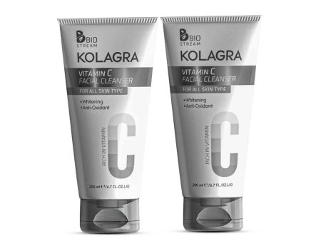 kolagra VITAMIN C FACIAL CLEANSER 200ml 1+1 Free Discount