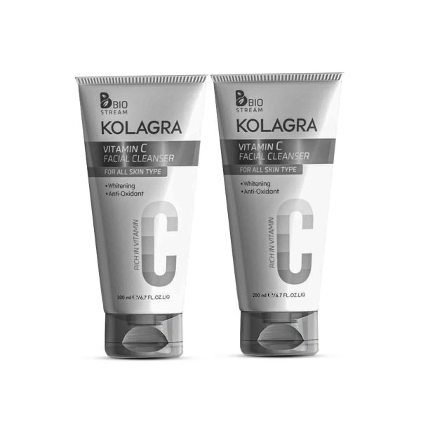 kolagra VITAMIN C FACIAL CLEANSER 200ml 1+1 Free Discount