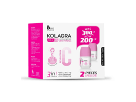 KOLAGRA Whitening Roll on Deodorant 3 IN 1 Vitamin C 60 ML 1 + 1 Offer Online