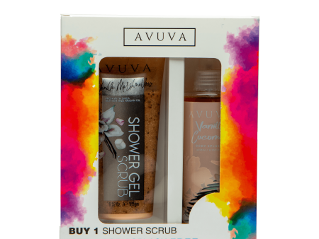 AVUVA SHOWER SCRUB + BODY SPLASH Vanilla Coconut For Cheap