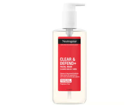 Neutrogena Clear & Defend Plus Facial Wash 200ml Discount