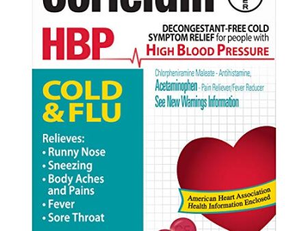 Coricidin HBP Decongestant-Free Cold Flu Tablets Online Sale