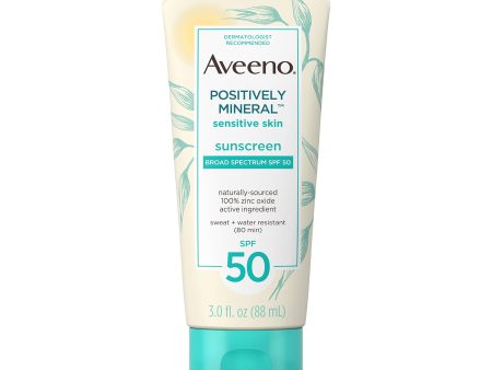 Aveeno Positively Sensitive Skin Lotion - SPF 50 For Sale