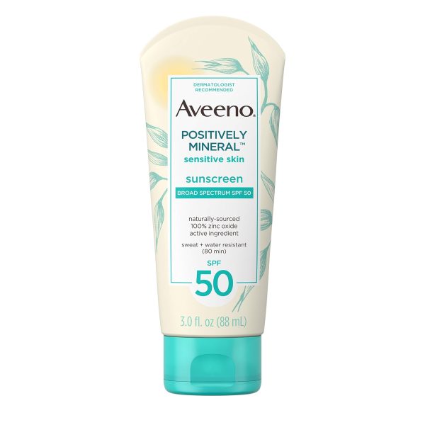 Aveeno Positively Sensitive Skin Lotion - SPF 50 For Sale