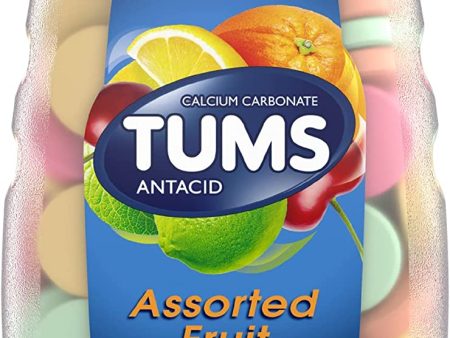 Tums Ultra Strength Heartburn relief Antacid Assorted Fruit flavor- 160 count Supply