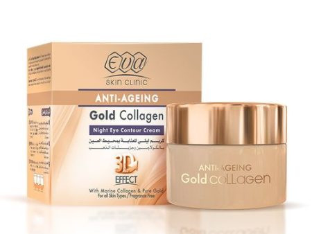 Eva Night Eye Contour Cream  24K Gold Collagen 15 ML Online