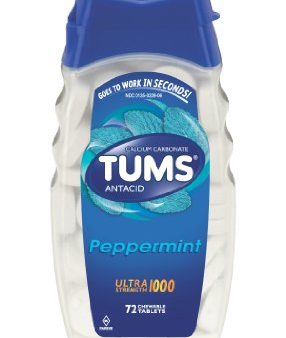 Tums Antacid Ultra Strength 1000 Peppermint - 72 tablets For Sale