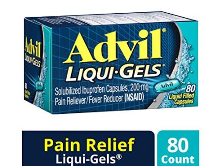 Advil Pain Relief And Fever Reducer Liqui Gels Capsules- 80 count Online Hot Sale