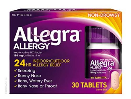 Allegra Adult 24 Hour Allergy Relief 30 Tablets Online