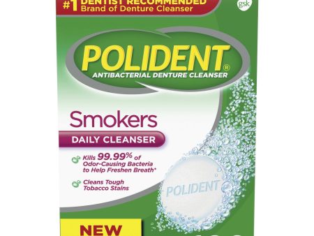 Polident Smokers Denture Cleanser Tablets- 120 count Online now