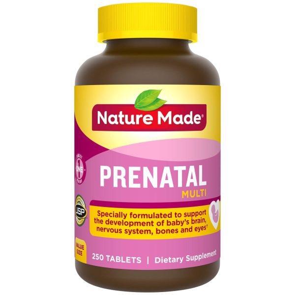 Nature Made Prenatal Vitamin With Folic Acid- 250 count Online Sale