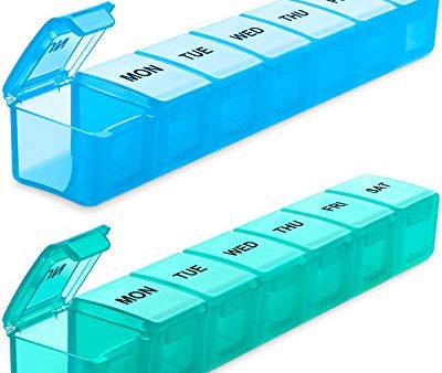 BUG HULL Extra Large Pill Organizer For Travel 2 count For Discount