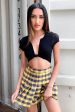 Kareena Skirt - Yellow Plaid For Sale