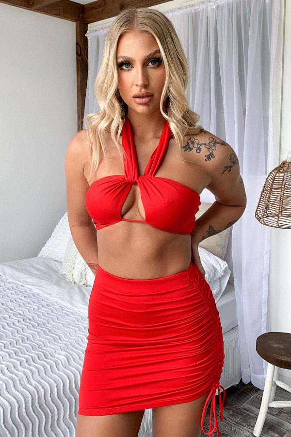 Xavier Skirt - Red Online now